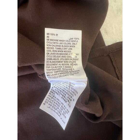 Karen Scott Brown Boatneck Knit Blouse Top Short Sleeve Woman Size Small NWT - Picture 7 of 10